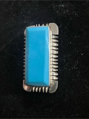TAXCO Mexico vintage turquoise pin / pendant